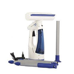 Lineatielle Linea TIELLE SRL UNIPERSONALE Limpiaparabrisas Manual-limpiacristales Aspirador 2 en 1 con alargador, 12 W, Plástico, Color Blanco