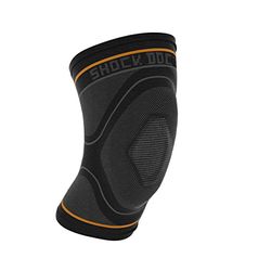 Shock Doctor Compression à Tricoter avec Gel Support Genou Manches XS Noir/Gris