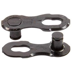 KMC Unisex - volwassenen 12NR DLC Black kettingslot 1/2 "x11/128" voor 12-voudige kettingen, zwart