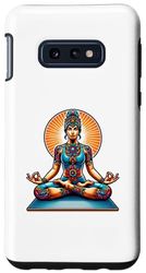 Carcasa para Galaxy S10e Cute Graphic A Women Relaxing, Yoga, Yoga Matutino