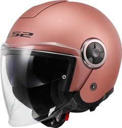 LS2, Casque Moto Jet Classy Solid Gold Pink, XS