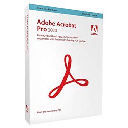 Adobe Acrobat Pro 2020 | 1 Device | Unlimited | PC/MAC | Disc