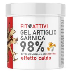 Artiglio del Diavolo Gel Forte e Arnica per Cavalli Uso Umano Effetto Caldo 550 ml, Crema Massaggi arricchita per Muscoli e Articolazioni - FITOATTIVI NATURA E BENESSERE