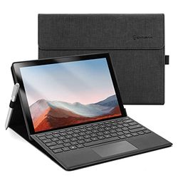 Omnpak Hoes Voor Microsoft Surface pro 7+ (2021)/ Surface pro 7(2019)/ Surface Pro 6(2018)/ Surface Pro 5(2017)/ Surface Pro 4, Instelbare Kijkhoek, Compatibel met Type Cover-toetsenbord