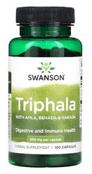 Swanson - THIPHALA 500 mg | Apoyo Tradicional Ayurvédico para la Digestión - 100 Cápsulas
