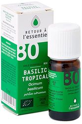 Biolane Huile essentielle de Basilic Tropical bio - 100% pure et naturelle HEBBD - 5 ml - Retour à l'essentiel