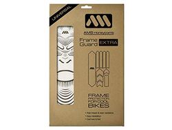 All Mountain Style AMS Slagvaste framebescherming Extra – Beschermt je fiets tegen krassen en deuken, Transparant/Affe