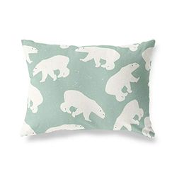 BonaMaison Motif Aléatoire Housse de Coussin Motif, Taie d'oreiller pour Lit Voiture Canapé Maison Salon Chambre, Décoration D'intérieur, 35x50 Cm - Conçu et Fabriqué en Turquie