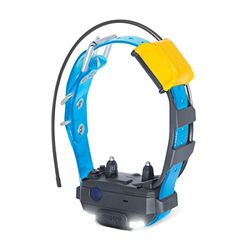 Dogtra Pathfinder 2 mini-halsband voor GPS-tracking en dressuur, oplaadbaar, blauw, ledlicht, IPX9K, waterdicht, 100 stimulatieniveaus, trillingen en pieptoon (bereik 5 km)