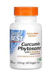 Doctor's Best Curcumine Phytosome with Meriva, 500mg, 60 vcaps, antioxydant pour la santé cellulaire