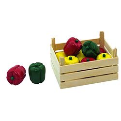 Goki Peppers in Vegetable Crate Toy