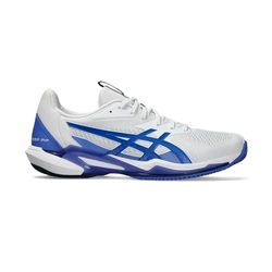 ASICS Solution Speed Ff 3 Clay sneakers för män, White Tuna Blue, 46.5 EU