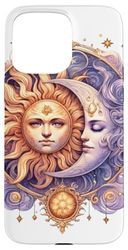 Mistico Sole e Luna Celeste Yin Yang Estetica Mistica Custodia per iPhone 15 Pro Max