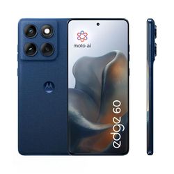 Motorola edge 60 con Moto AI (8/256GB, Fotocamera 50+50+10MP, selfie 50MP, Display 6.67" pOLED 120Hz, MediaTek Dimensity 24M, batteria 5200mAh, ricarica 68W, Android 15), PANTONE Gibraltar Sea
