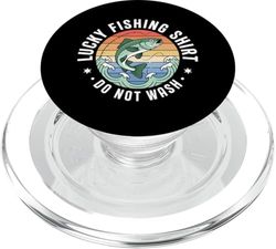 Retro Lucky Fishing - No lavar divertido pescador de pesca PopSockets PopGrip para MagSafe