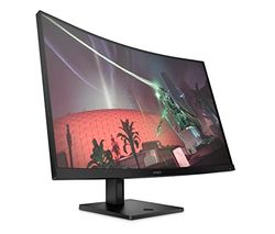 HP OMEN 32c Curved Gaming Monitor, 31.5'' QHD VA 165hz, Gaming Console Compatible, 2x HDMI 2.0, 1x DisplayPort 1.4, AMD FreeSync Premium, Tilt & height adjustments, VESA Mountable, Black