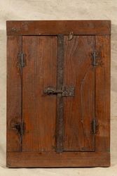 Biscottini Puerta interior ventana 45 x 9 x 61 cm – Puerta de madera – Puertas de interior y exterior – Decoración casa