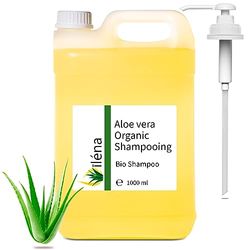 Shampooing Organique, Formule Spéciale Anti-chute, Croissance Rapide, Anti-pelliculaire, Shampooing Exceptionnel Hydratant à l'Aloe Vera et l'Huile d'Argan, Sans sulfates, 1000 ml