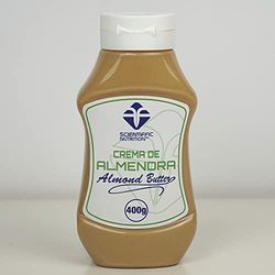 Scientiffic Nutrition - Crema de Almendra Tostada 100% Natural, Fuente de Proteínas Saludable que Ayudará a Ganar Masa Muscular. Favorece la Reducción de Colesterol Malo - 400gr