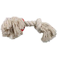 Mammoth Flossy Chews Colossal 19-calowy 100-procent bawełna biała lina kość