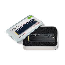 Integral Advantage Pro-1 1TB SSD NVME M.2 2280 PCIe Lightning-Fast Gen4x4 R-7400MB/s W-5500MB/s Solid State Drive à Dissipation Thermique intégrée Compatible avec PS5