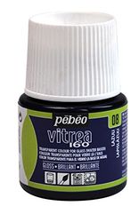 PEBEO - Vernice per Vetro Trasparente Vitrea 160°C - Blu Lapislazzuli - 45 ML