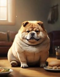 Humor Fat Dog Notebook