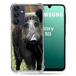 Cokitec Custodia rinforzata per Samsung Galaxy A16 5G Caccia Cinghiale Legno