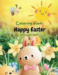Happy Easter: Coloring Book For Children