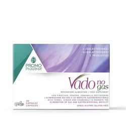 Vado No Gas - Integratore Alimentare - A Base di Finocchio, Zenzero e Camomilla - per il Trattamento del Meteorismo e l'Equilibrio della Flora Intestinale - 20 cpr