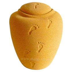 Urns UK Hand Crafted Design Funeral Ecological Urn Footprints In The Sand