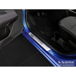 Avisa Inox Protezioni per battitacco compatibili con Dacia Sandero III 2020- incl. Stepway 'Lines' - 4 pezzi