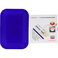 Dycem Non Slip Rectangular Pad, Grip Assistance, Stop Cutlery, Perfect for Eating, Studying or Activities, Wheelchair Accessories & Non Slip Pad Dycem Round 19cm Diameter Blue