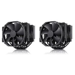 Noctua NH-D15 chromax.black, Ventirad CPU à Double Tour (140 mm, Noir) - Lot de 2 - Compatible Intel LGA1851, LGA1700, LGA1200, LGA115x, AMD AM5 & AM4