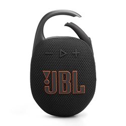 JBL Clip 5 Speaker Bluetooth Portatile, Altoparlante Wireless Compatto, Moschettone Integrato, Waterproof e Resistente alla Polvere IP67, fino a 12 h di Autonomia, App JBL Portable, Nero