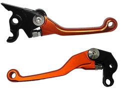 ACCOSSATO Paire de leviers orange pour Ktm 450 EXC-F de 2005 à 2007 (CC 450)