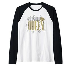Palla da bocce divertente da donna con giocatore di petanque Maglia con Maniche Raglan