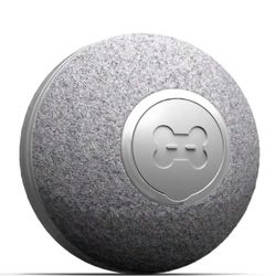 Cheerble Mini Balle 2.0 - Balle Interactive, Intelligente, Qui Roule Seule, pour Chats - 3 Modes de Jeu - Chargement USB - Wicked Ball - Jeu électrique pour Chats - Intelligent (Gris)