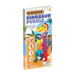 Science4you Houten Dinosaurus Puzzel voor Kinderen van 3+ - Peuterpuzzel om Getallen te Leren, 11-delig Dinosaurus Speelgoed, Educatief Speelgoed voor Kinderen van 2 3 4 jaar