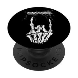 Heavy Metal Metöööl para rockeros y metaleros Mano Cornuta PopSockets PopGrip Adhesivo