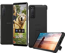 Sony Xperia 5 II 5G Smartphone (15,5 cm (6,1 inch) 21:9 CinemaWide FHD+ HDR OLED-display, drievoudig camerasysteem, Android 12, SIM Free, 8 GB RAM, 128 GB geheugen) incl. Case Zwart, XQAS52C0B-AMA.YD