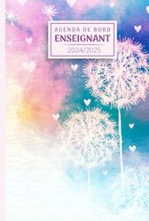 Agenda de Bord Enseignant 2024/2025: Planificateur semainier et mensuel | 12 mois | suivi des élèves | a5