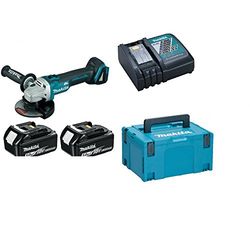 Makita DGA506RTJ Miniamoladora 125mm 2x18V 5Ah Li-ion con maletin Makpac