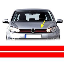 4R Quattroerre.it 17071 Tiras adesivas para golfe 6 vermelho, 2 peças, 20 mm x 1 MT