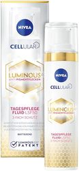 NIVEA Cellular LUMINOUS630®, macchie antipigmento, fluido per la cura del giorno (40 ml), opacizzante per la cura del viso con SPF 50 e vitamina E, fluido con 3 protezioni per una pelle uniforme