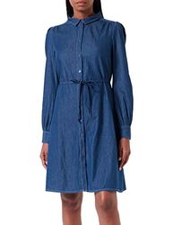 Noppies Dress Oberlin-Maglia a Maniche Lunghe Vestito, Vintage Blue-P146, 42 Donna