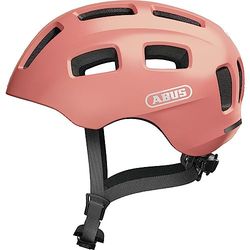 ABUS Youn-I 2.0-fietshelm - met licht voor kinderen, tieners en jonge volwassenen - voor meisjes en jongens - rose goud, maat M