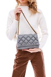 Piccola Lala MAMDMRA100108, Shoulder Bag Women's, Gris, 14x24x9 Cm