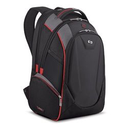 Solo Launch 17.3 Inch Laptop Backpack with Hardshell Front Pocket, Black, One Size, Launch Laptop Backpack