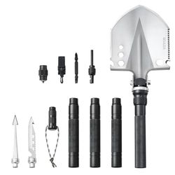 VEVOR Pelle de Survie Pliante, Pelle de Camping multifonctionnelle 13 en 1, Pelle Tactique compacte Portable de qualité Militaire, pour Tout-Terrain, Camping, randonnée, extérieur, Survie, Urgence